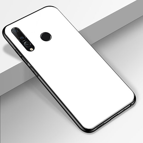Silikon Schutzhülle Rahmen Tasche Hülle Spiegel für Huawei Honor 20E Weiß