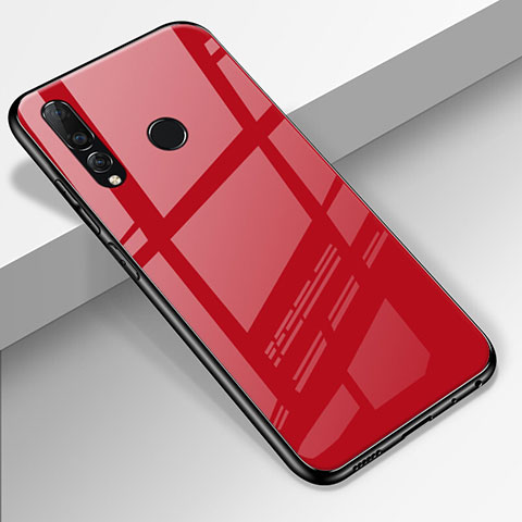 Silikon Schutzhülle Rahmen Tasche Hülle Spiegel für Huawei Honor 20i Rot
