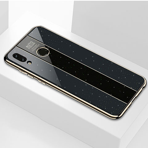 Silikon Schutzhülle Rahmen Tasche Hülle Spiegel für Huawei Honor 8X Schwarz