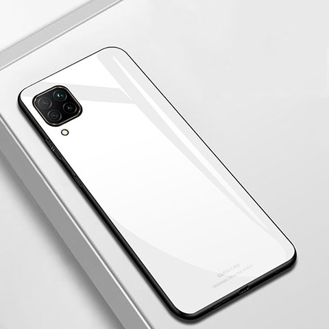 Silikon Schutzhülle Rahmen Tasche Hülle Spiegel für Huawei P40 Lite Weiß
