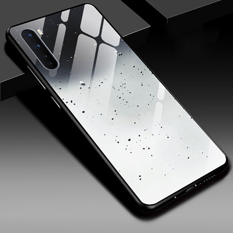 Silikon Schutzhülle Rahmen Tasche Hülle Spiegel für OnePlus Nord Grau
