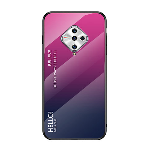 Silikon Schutzhülle Rahmen Tasche Hülle Spiegel für Vivo X50e 5G Pink