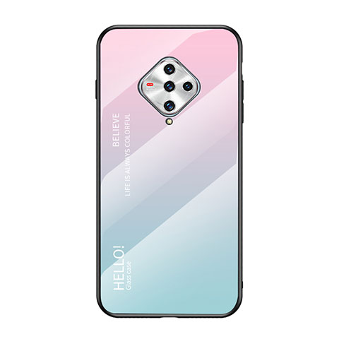 Silikon Schutzhülle Rahmen Tasche Hülle Spiegel für Vivo X50e 5G Rosa