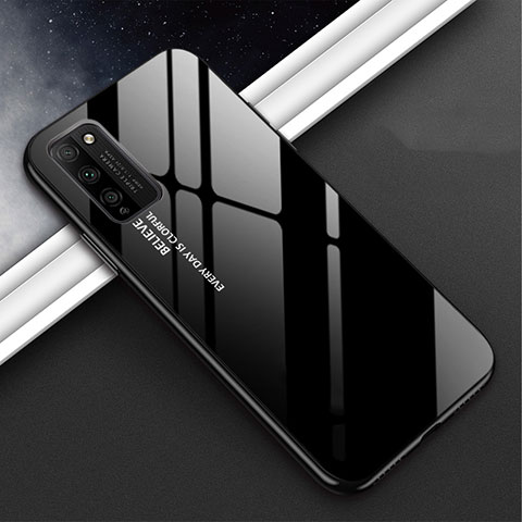 Silikon Schutzhülle Rahmen Tasche Hülle Spiegel M01 für Huawei Honor 30 Lite 5G Schwarz