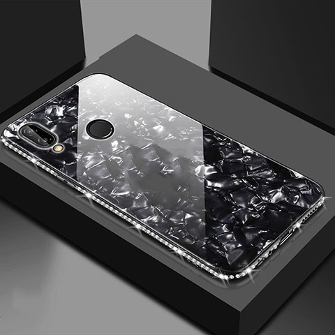 Silikon Schutzhülle Rahmen Tasche Hülle Spiegel M01 für Huawei Honor View 10 Lite Schwarz