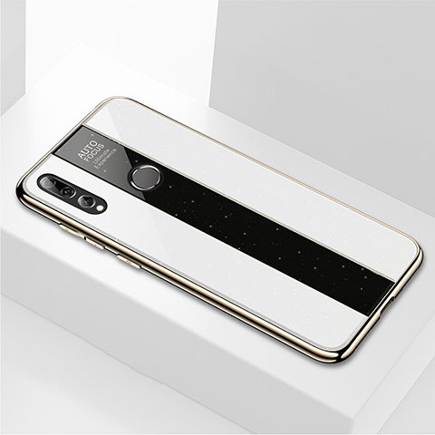 Silikon Schutzhülle Rahmen Tasche Hülle Spiegel M02 für Huawei Honor 20 Lite Weiß