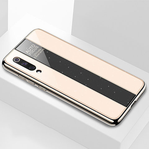 Silikon Schutzhülle Rahmen Tasche Hülle Spiegel M02 für Xiaomi Mi 9 Lite Gold