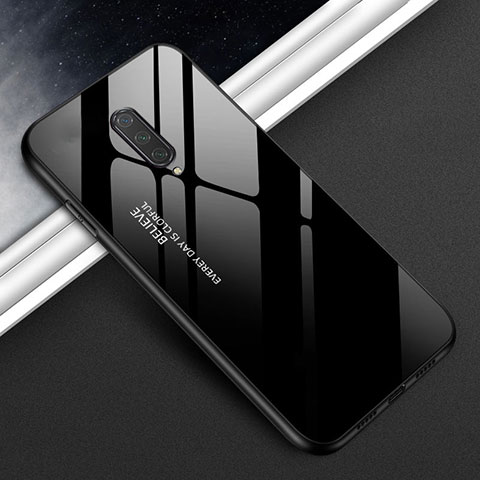 Silikon Schutzhülle Rahmen Tasche Hülle Spiegel T01 für OnePlus 8 Schwarz