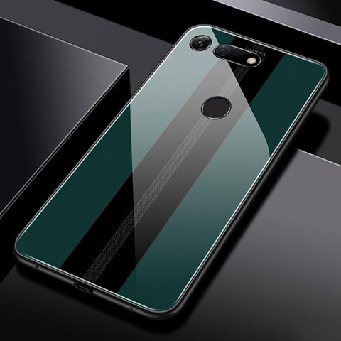 Silikon Schutzhülle Rahmen Tasche Hülle Spiegel T03 für Huawei Honor View 20 Grün