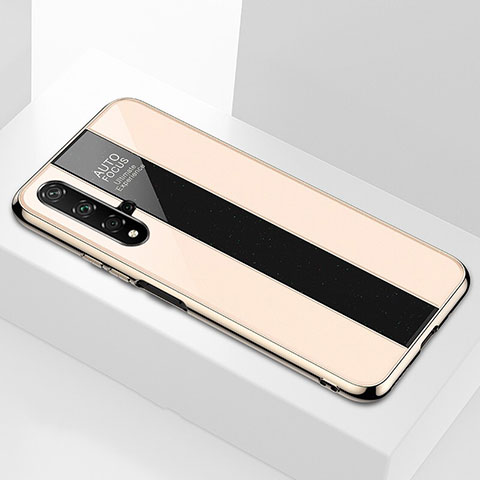 Silikon Schutzhülle Rahmen Tasche Hülle Spiegel T04 für Huawei Nova 5T Gold