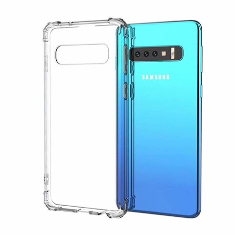 Silikon Schutzhülle Ultra Dünn Flexible Tasche Durchsichtig Transparent A05 für Samsung Galaxy S10 Klar
