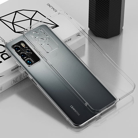 Silikon Schutzhülle Ultra Dünn Flexible Tasche Durchsichtig Transparent AN1 für Huawei P40 Pro Klar