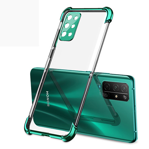Silikon Schutzhülle Ultra Dünn Flexible Tasche Durchsichtig Transparent H01 für Huawei Honor 30S Grün