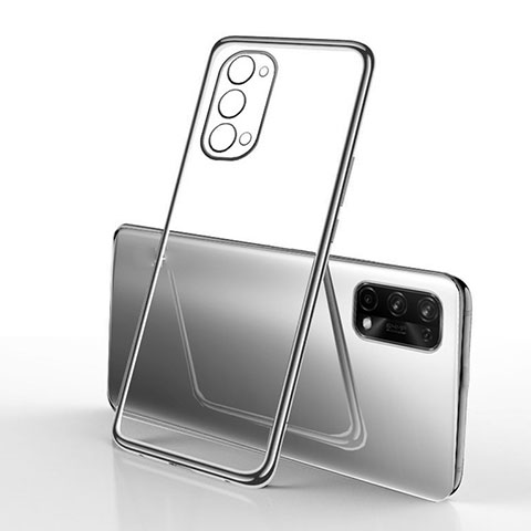 Silikon Schutzhülle Ultra Dünn Flexible Tasche Durchsichtig Transparent H01 für Oppo K7x 5G Schwarz