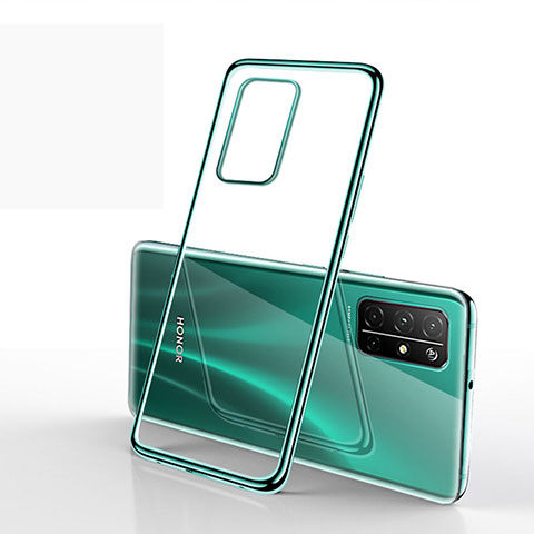 Silikon Schutzhülle Ultra Dünn Flexible Tasche Durchsichtig Transparent H02 für Huawei Honor 30S Grün