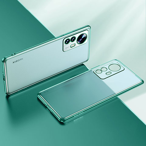 Silikon Schutzhülle Ultra Dünn Flexible Tasche Durchsichtig Transparent H04 für Xiaomi Mi 12 5G Grün