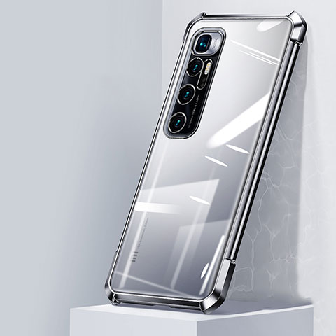 Silikon Schutzhülle Ultra Dünn Flexible Tasche Durchsichtig Transparent H05 für Xiaomi Mi 10 Ultra Silber