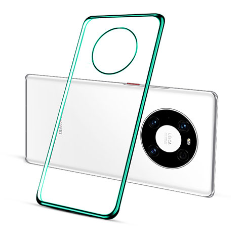 Silikon Schutzhülle Ultra Dünn Flexible Tasche Durchsichtig Transparent S01 für Huawei Mate 40 Pro Grün