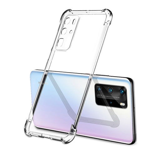 Silikon Schutzhülle Ultra Dünn Flexible Tasche Durchsichtig Transparent S01 für Huawei P40 Pro Klar