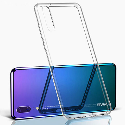 Silikon Schutzhülle Ultra Dünn Flexible Tasche Durchsichtig Transparent S02 für Huawei P20 Klar