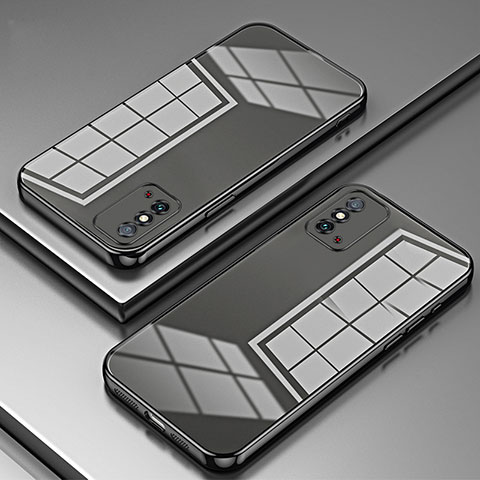 Silikon Schutzhülle Ultra Dünn Flexible Tasche Durchsichtig Transparent SY1 für Huawei Honor X10 Max 5G Schwarz