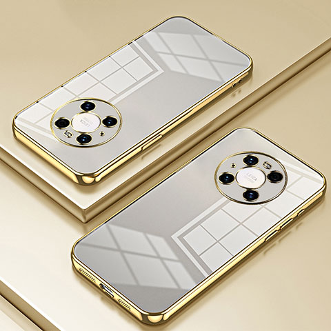 Silikon Schutzhülle Ultra Dünn Flexible Tasche Durchsichtig Transparent SY1 für Huawei Mate 40 Pro Gold