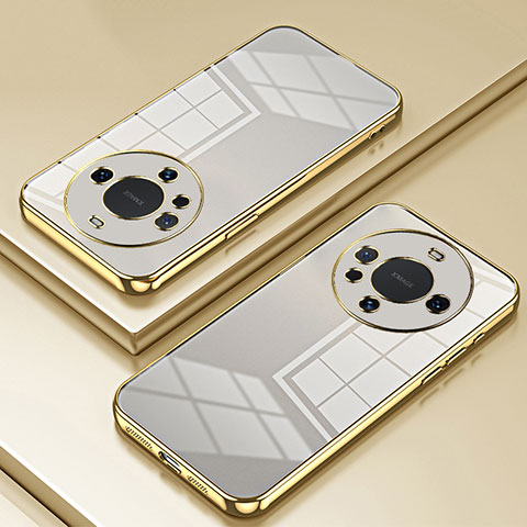 Silikon Schutzhülle Ultra Dünn Flexible Tasche Durchsichtig Transparent SY1 für Huawei Mate 40 Pro+ Plus Gold