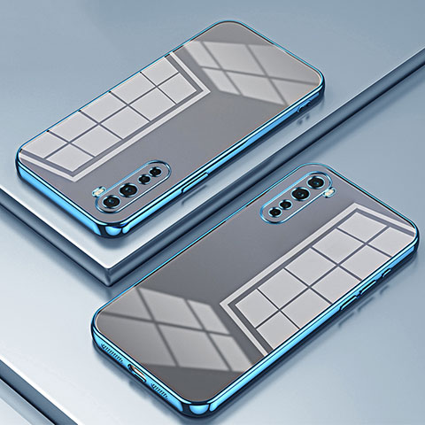 Silikon Schutzhülle Ultra Dünn Flexible Tasche Durchsichtig Transparent SY1 für OnePlus Nord Blau