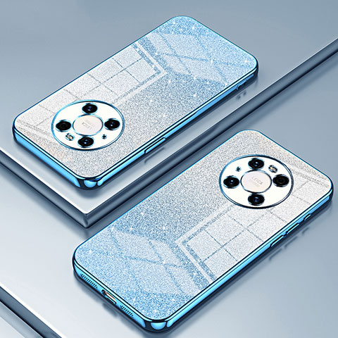 Silikon Schutzhülle Ultra Dünn Flexible Tasche Durchsichtig Transparent SY2 für Huawei Mate 40 Pro Blau