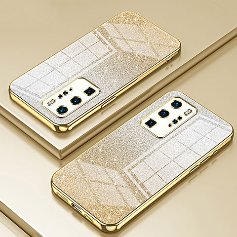 Silikon Schutzhülle Ultra Dünn Flexible Tasche Durchsichtig Transparent SY2 für Huawei P40 Pro Gold