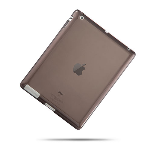 Silikon Schutzhülle Ultra Dünn Handyhülle Hülle Durchsichtig Transparent für Apple iPad 2 Grau