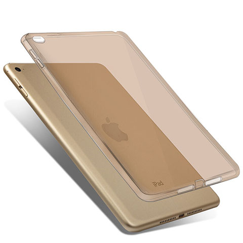 Silikon Schutzhülle Ultra Dünn Handyhülle Hülle Durchsichtig Transparent für Apple iPad Mini 4 Gold