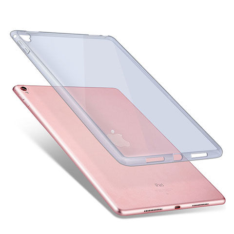 Silikon Schutzhülle Ultra Dünn Handyhülle Hülle Durchsichtig Transparent für Apple iPad Pro 9.7 Blau