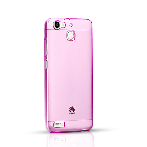 Silikon Schutzhülle Ultra Dünn Handyhülle Hülle Durchsichtig Transparent für Huawei G8 Mini Rosa