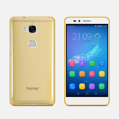 Silikon Schutzhülle Ultra Dünn Handyhülle Hülle Durchsichtig Transparent für Huawei Honor Play 5X Gold