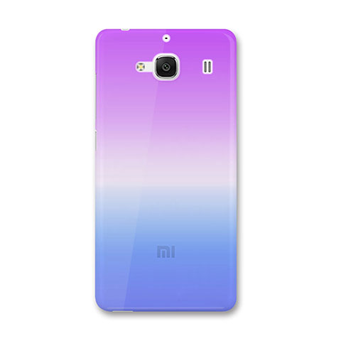 Silikon Schutzhülle Ultra Dünn Hülle Durchsichtig Farbverlauf für Xiaomi Redmi 2A Blau