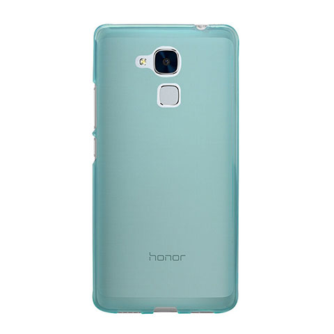 Silikon Schutzhülle Ultra Dünn Hülle Durchsichtig Transparent für Huawei Honor 5C Blau