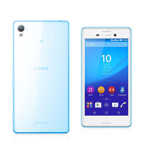 Silikon Schutzhülle Ultra Dünn Hülle Durchsichtig Transparent für Sony Xperia M4 Aqua Blau