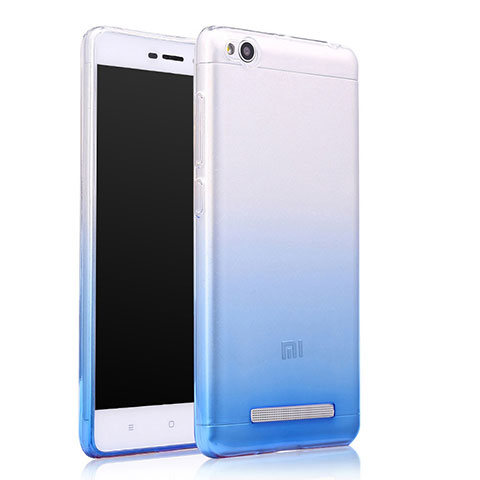 Silikon Schutzhülle Ultra Dünn Tasche Durchsichtig Farbverlauf für Xiaomi Redmi 4A Blau