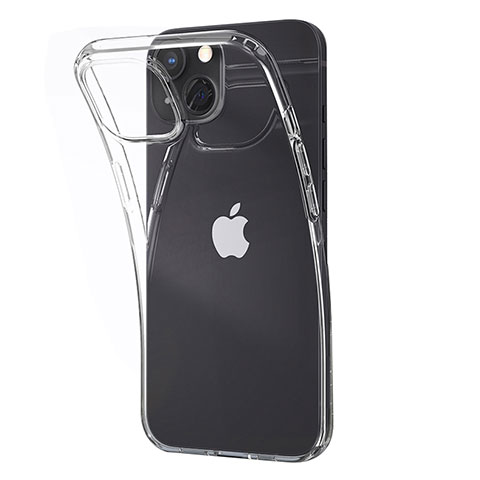 Silikon Schutzhülle Ultra Dünn Tasche Durchsichtig Transparent A02 für Apple iPhone 13 Klar