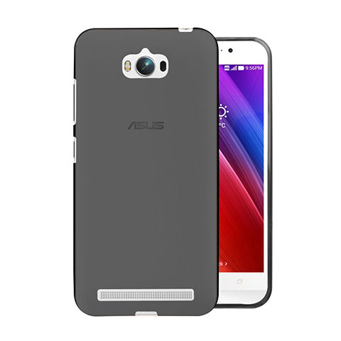 Silikon Schutzhülle Ultra Dünn Tasche Durchsichtig Transparent für Asus Zenfone Max ZC550KL Grau