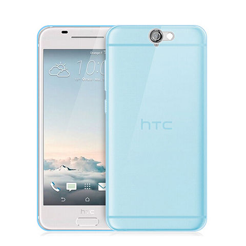 Silikon Schutzhülle Ultra Dünn Tasche Durchsichtig Transparent für HTC One A9 Blau