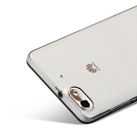 Silikon Schutzhülle Ultra Dünn Tasche Durchsichtig Transparent für Huawei Honor 4C Grau