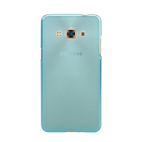 Silikon Schutzhülle Ultra Dünn Tasche Durchsichtig Transparent für Samsung Galaxy J3 Pro (2016) J3110 Blau