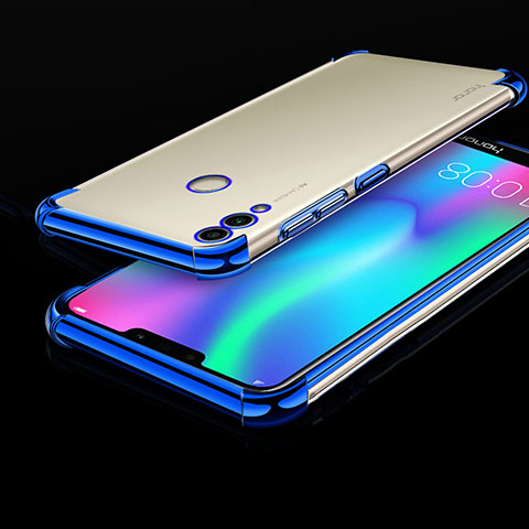 Silikon Schutzhülle Ultra Dünn Tasche Durchsichtig Transparent H01 für Huawei Honor Play 8C Blau