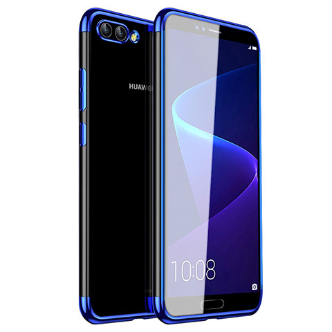 Silikon Schutzhülle Ultra Dünn Tasche Durchsichtig Transparent H01 für Huawei Nova 2S Blau