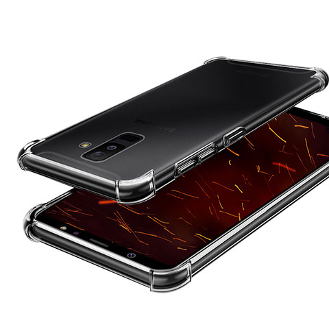 Silikon Schutzhülle Ultra Dünn Tasche Durchsichtig Transparent H01 für Samsung Galaxy A6 Plus (2018) Klar