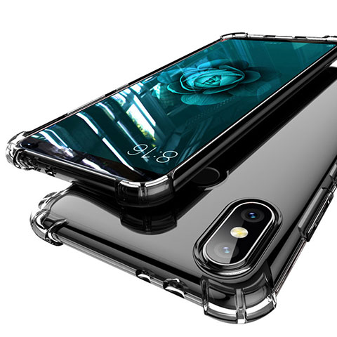 Silikon Schutzhülle Ultra Dünn Tasche Durchsichtig Transparent H01 für Xiaomi Mi A2 Grau