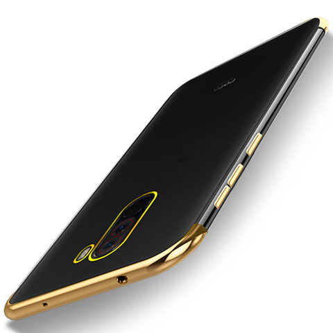 Silikon Schutzhülle Ultra Dünn Tasche Durchsichtig Transparent H01 für Xiaomi Pocophone F1 Gold