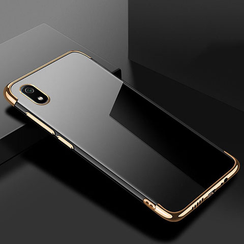 Silikon Schutzhülle Ultra Dünn Tasche Durchsichtig Transparent H01 für Xiaomi Redmi 7A Gold